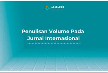 Penulisan Volume Pada Jurnal Internasional