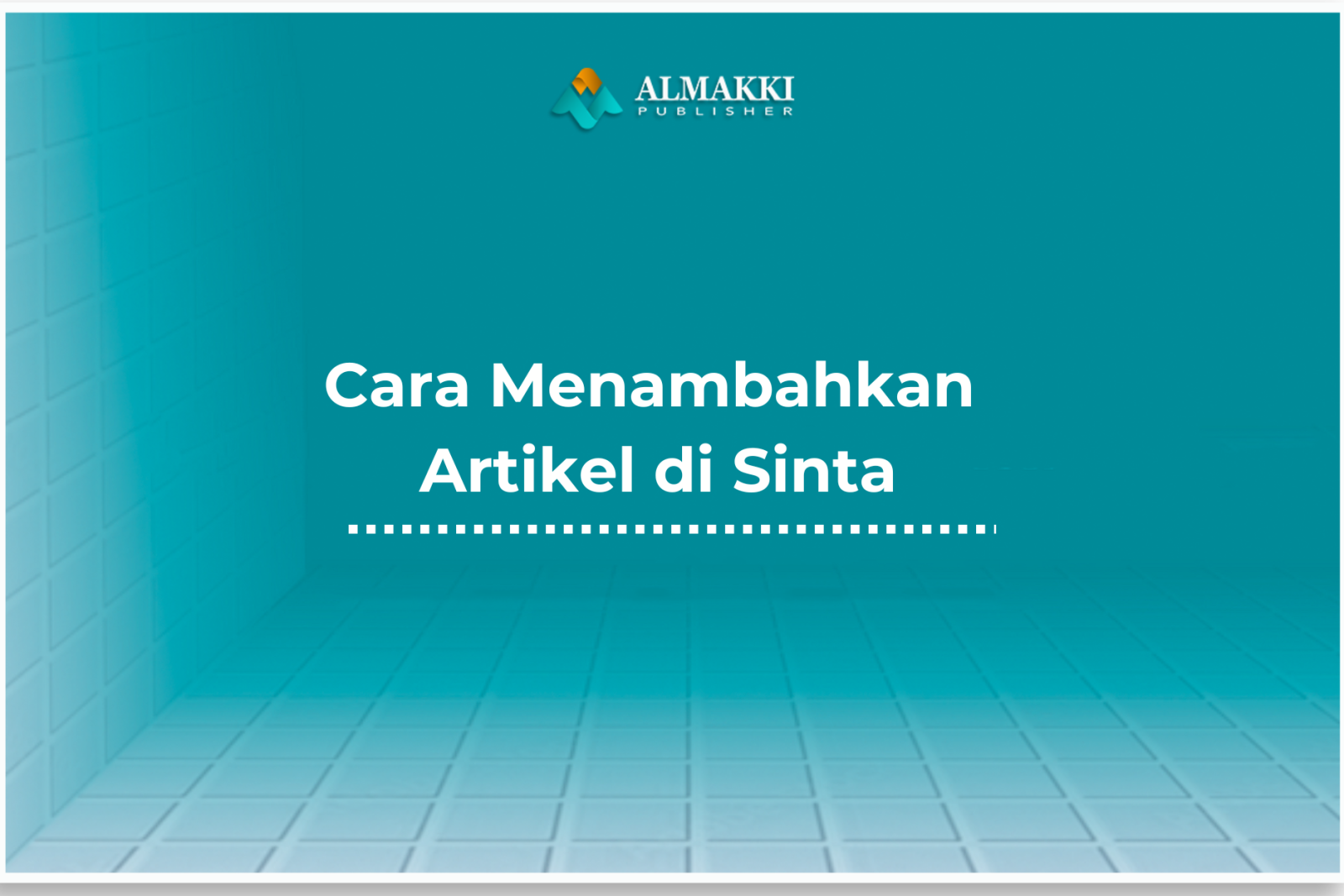 Cara Menambahkan Artikel di SINTA
